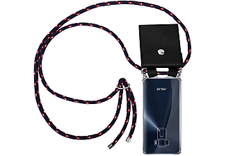 carcasa de móvil  - Funda flexible para móvil - Carcasa de TPU Silicona ultrafina CADORABO, Asus, ZenFone 3 (5,2" Zoll), azul rojo blanco punto