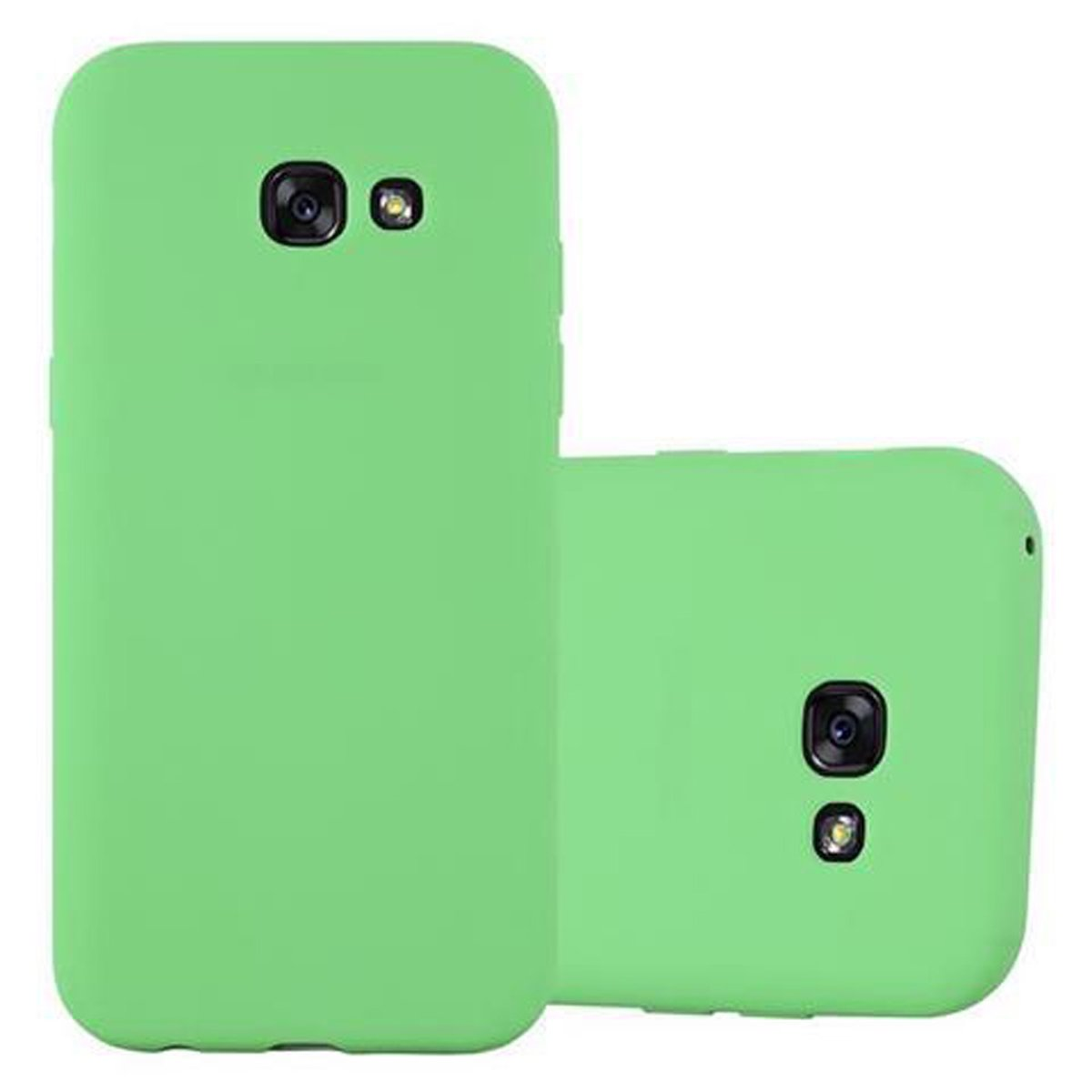 CADORABO Hülle im 2017, CANDY GRÜN Samsung, Candy A5 Galaxy TPU Style, Backcover, PASTELL