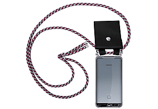 carcasa de móvil  - Funda flexible para móvil - Carcasa de TPU Silicona ultrafina CADORABO, Huawei, P9, rojo blanco