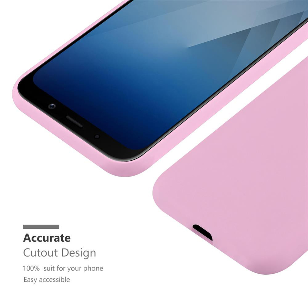 Style, 2018, ROSA A5 CADORABO Hülle Candy im TPU CANDY Backcover, Samsung, Galaxy