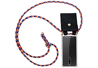 carcasa de móvil  - Funda flexible para móvil - Carcasa de TPU Silicona ultrafina CADORABO, Nokia, 5 2017, naranja azul blanco