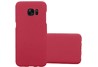 carcasa de móvil Funda rígida para móvil de plástico duro – Carcasa Hard Cover protección;CADORABO, Samsung, Galaxy S7 EDGE, frosty rojo