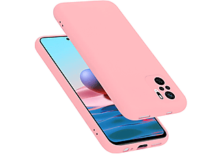 carcasa de móvil  - Funda flexible para móvil - Carcasa de TPU Silicona ultrafina CADORABO, Xiaomi, Redmi Note 10, liquid rosa