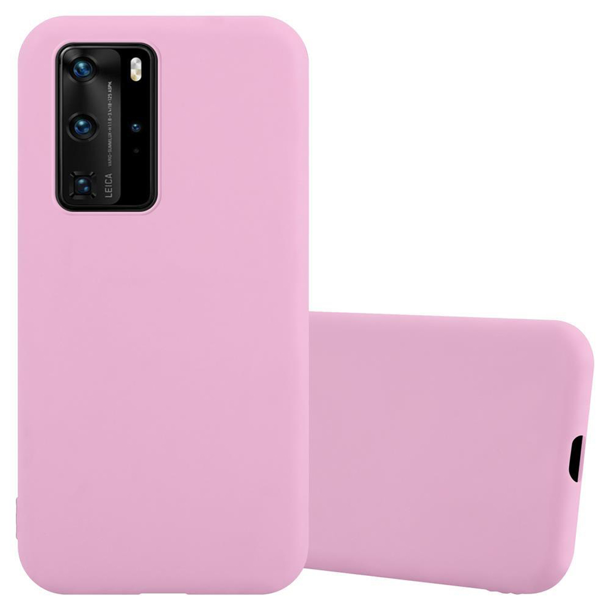CADORABO Hülle im TPU Candy PRO Backcover, Style, / P40 Huawei, PRO+, CANDY ROSA P40