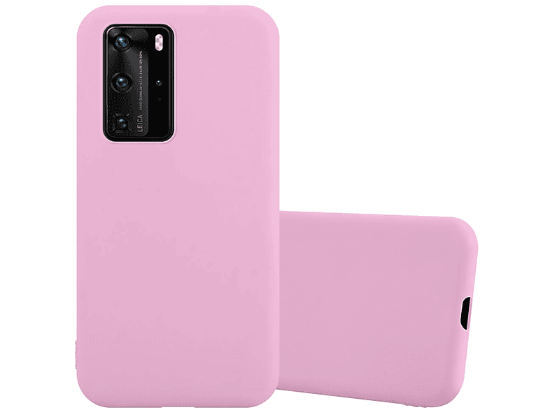 CADORABO Hülle Backcover, / ROSA TPU Style, P40 PRO P40 Candy im PRO+, Huawei, CANDY