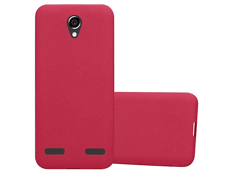 CADORABO Custodia Compatibile Con Zte Blade L7 In Frost Rosso