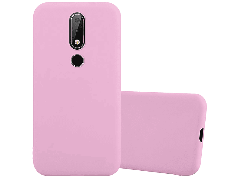 X6, im TPU PLUS Nokia, / CANDY Style, Hülle Backcover, Candy 6.1 CADORABO ROSA