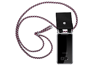 CADORABO TPU Handy Kette SILBER, Backcover, Samsung, Galaxy S8 PLUS, ROT WEIß