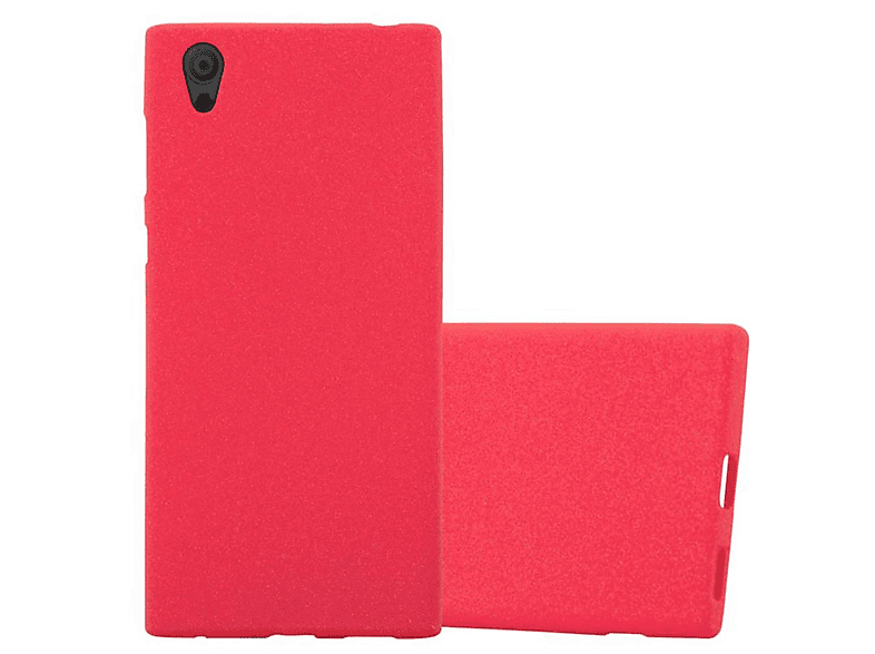Backcover, CADORABO FROST Schutzhülle, L1, Xperia ROT Frosted TPU Sony,