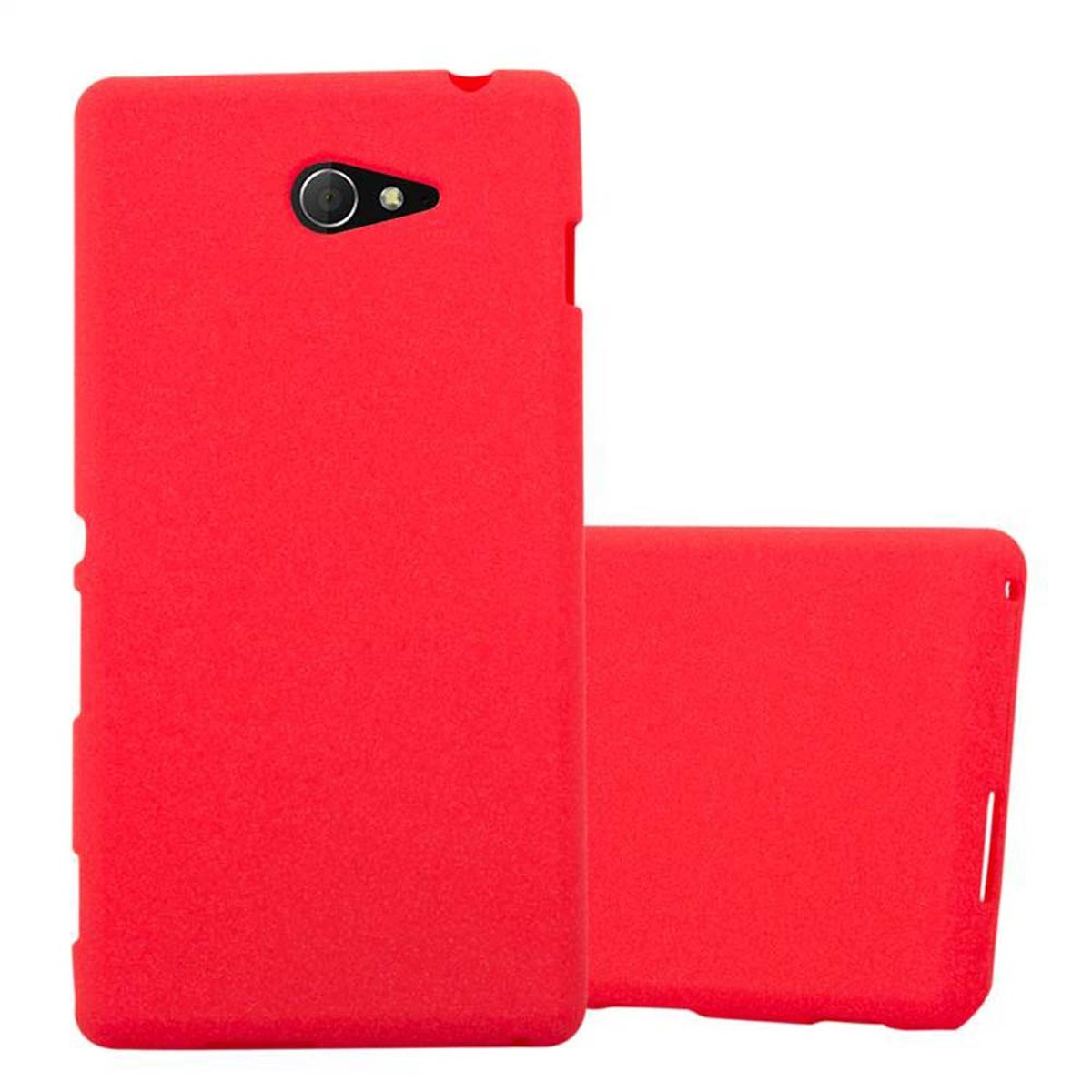 CADORABO Backcover, ROT Sony, Schutzhülle, Xperia FROST M2 AQUA, M2 / Frosted TPU