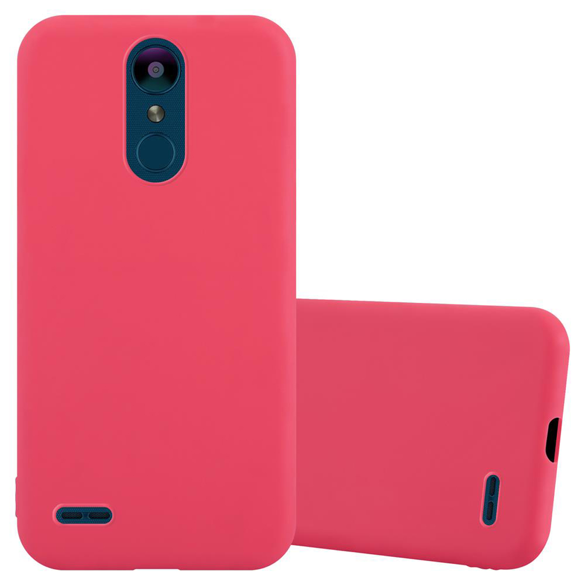 CADORABO Hülle im 2018, / TPU LG, CANDY K9 Backcover, K8 2018 ROT Style, Candy
