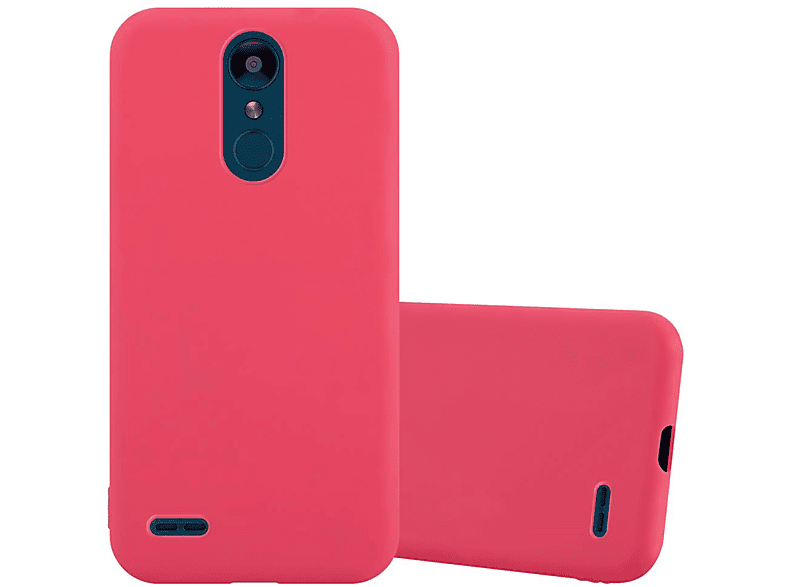 CADORABO Hülle im 2018, / TPU LG, CANDY K9 Backcover, K8 2018 ROT Style, Candy