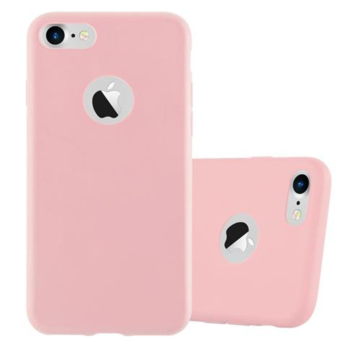 CADORABO Hülle Apple, 7 Style, CANDY ROSA iPhone TPU Candy / 8 / 2020, 7S / Backcover, im SE