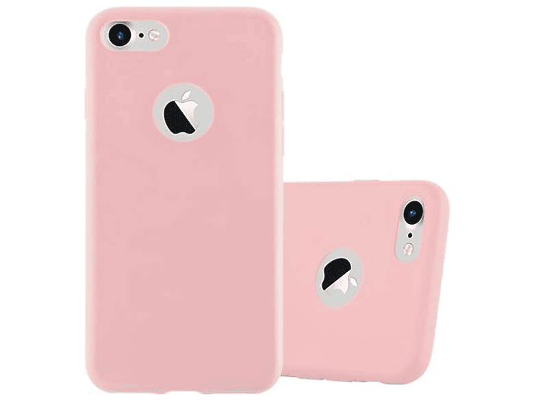 CADORABO Hülle im TPU Candy Style, Backcover, Apple, iPhone 7 / 7S / 8 / SE 2020, CANDY ROSA