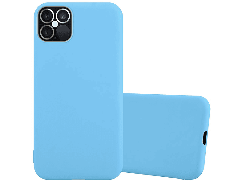 CADORABO Hülle im TPU Candy Style, Backcover, Apple, iPhone 12 / 12 PRO, CANDY BLAU