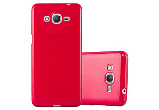 carcasa de móvil  - Funda flexible para móvil - Carcasa de TPU Silicona ultrafina CADORABO, Samsung, Galaxy GRAND PRIME, jelly rojo