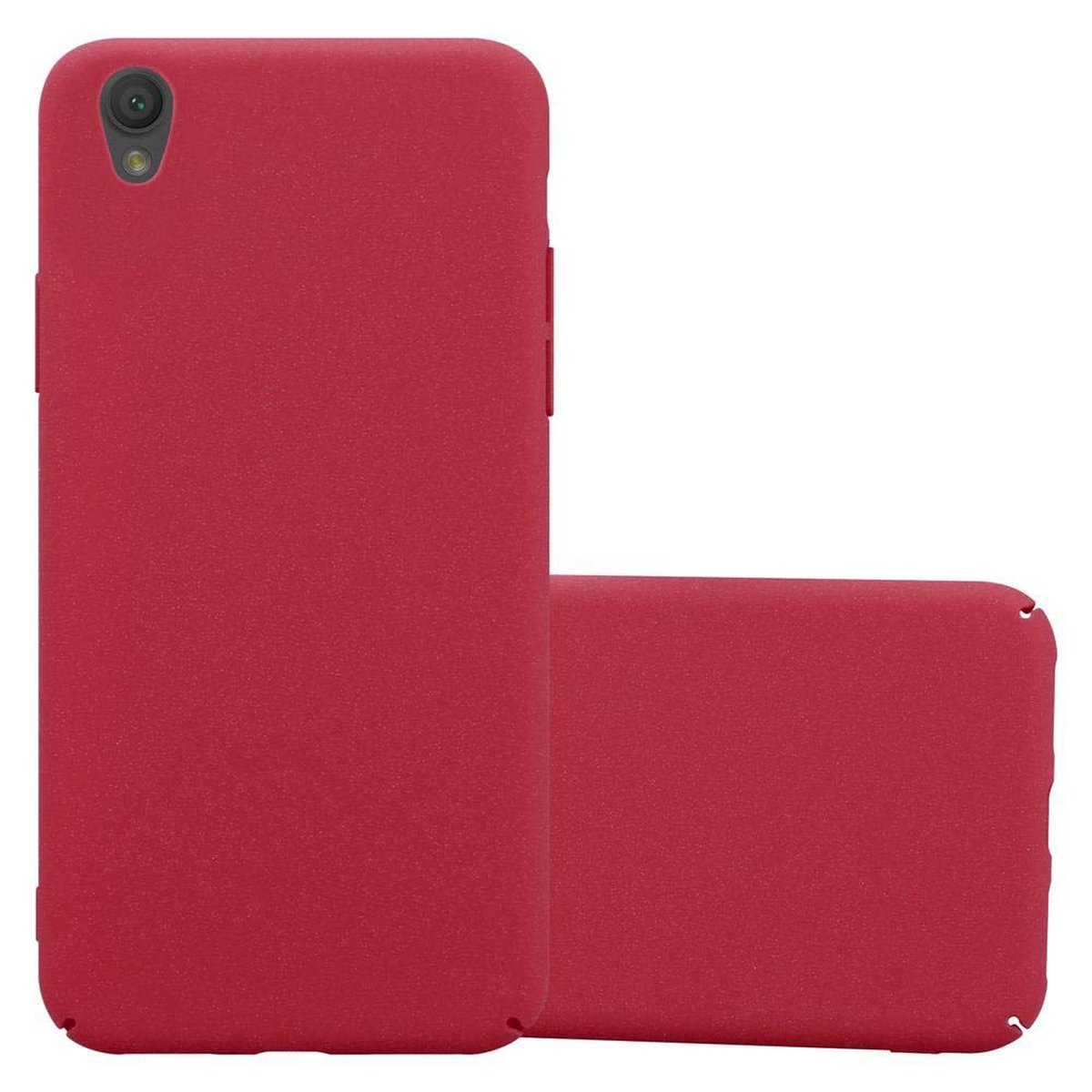 Cadorabo Custodia per Sony Xperia L1 in Frosty Rosso - Rigida Cover