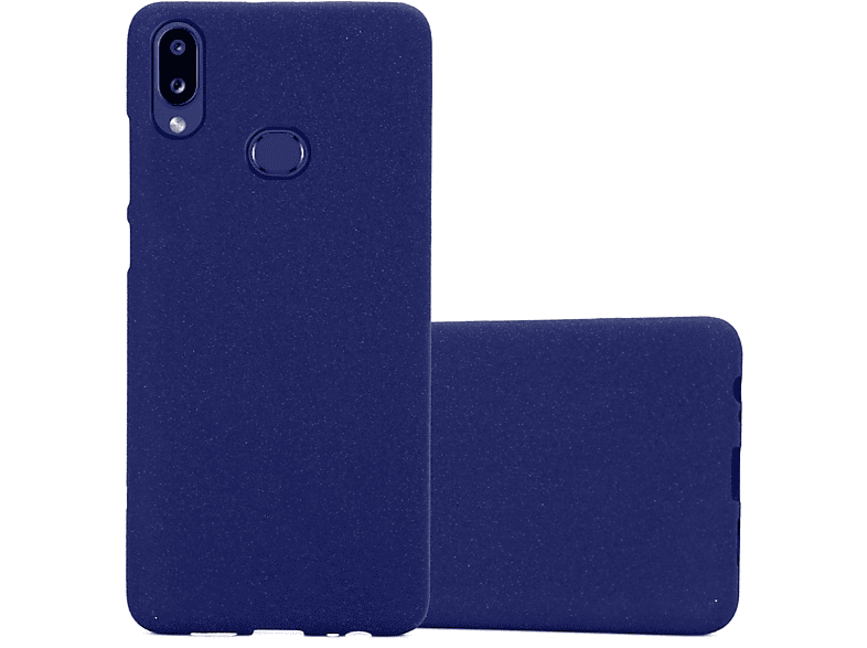 BLAU Backcover, Frosted A10s Schutzhülle, FROST CADORABO / Galaxy TPU Samsung, DUNKEL M01s,