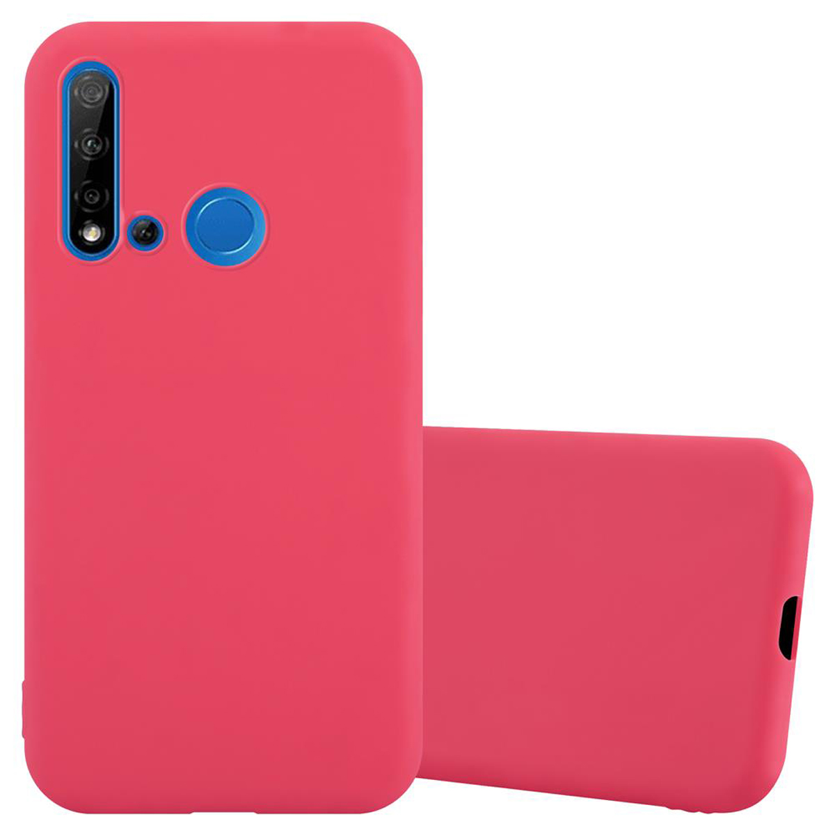 CADORABO Hülle im NOVA P20 5i Candy Backcover, LITE CANDY / TPU 2019, Huawei, Style, ROT