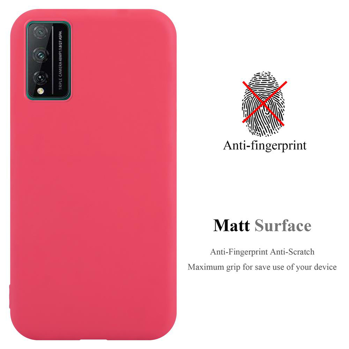 ROT Style, PLAY Backcover, PRO, Hülle Honor, Candy 4T im CANDY TPU CADORABO