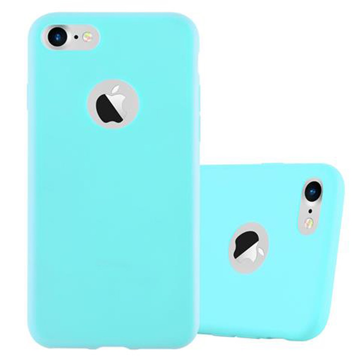 8 Style, Backcover, im 7S CANDY Candy Hülle / CADORABO TPU 7 / / BLAU 2020, SE Apple, iPhone