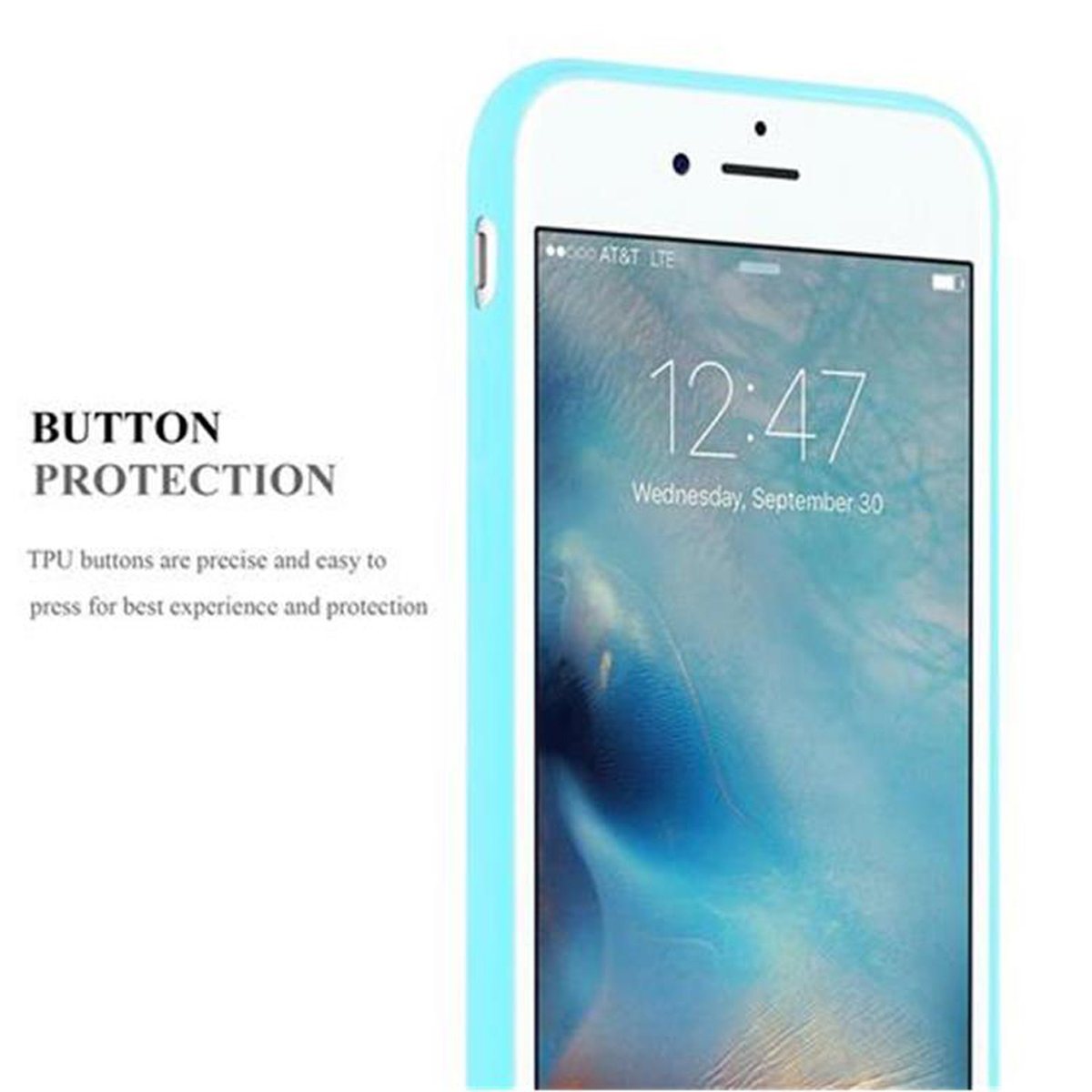 8 Style, Backcover, im 7S CANDY Candy Hülle / CADORABO TPU 7 / / BLAU 2020, SE Apple, iPhone