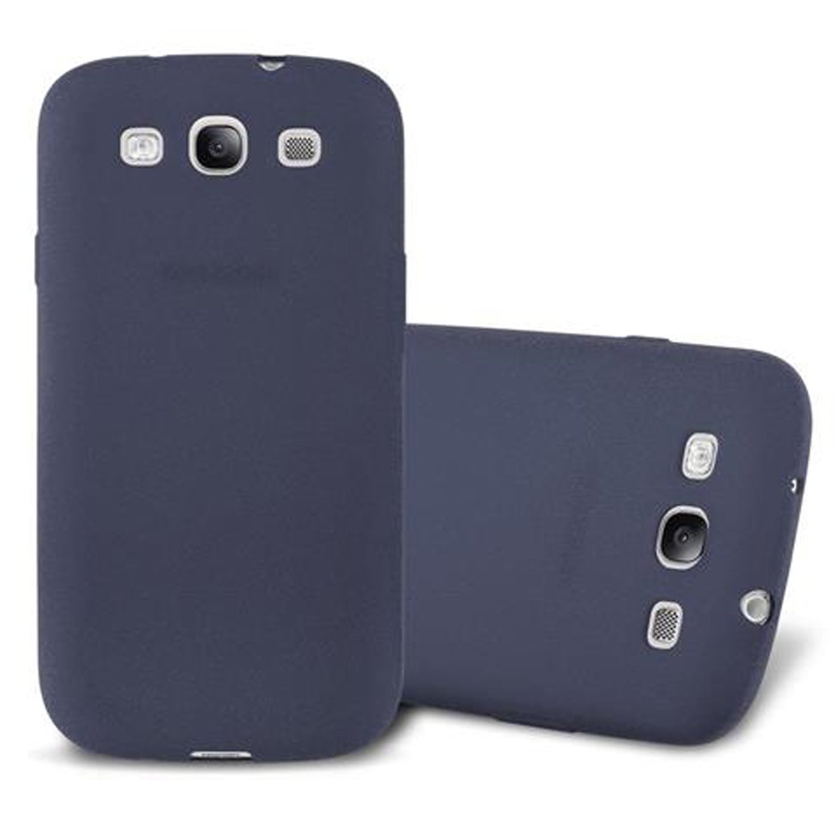 CADORABO TPU Frosted Schutzhülle, Backcover, S3 Samsung, BLAU DUNKEL FROST NEO, Galaxy S3 
