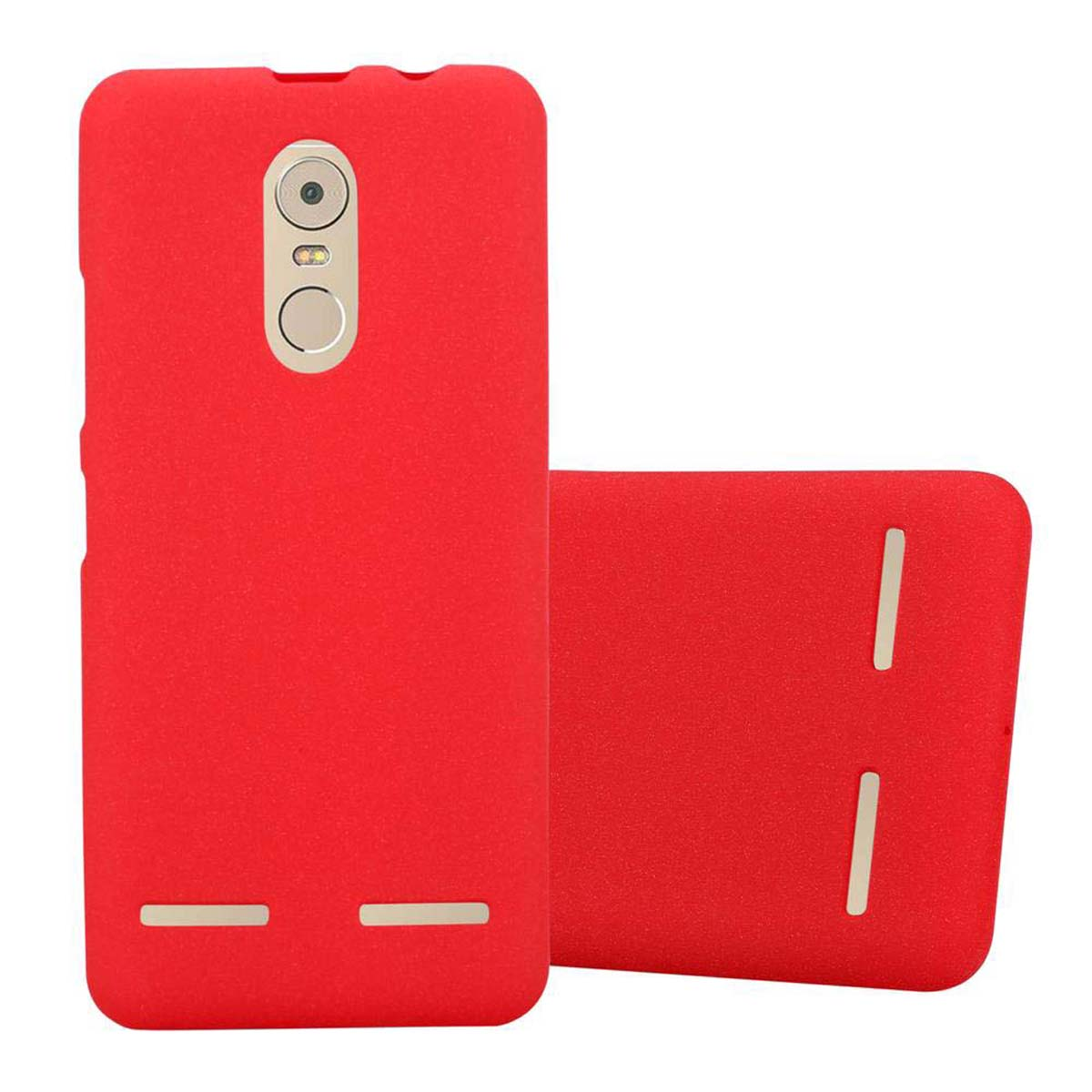 / FROST Frosted K6 CADORABO TPU Backcover, K6 POWER, ROT Schutzhülle, Lenovo,