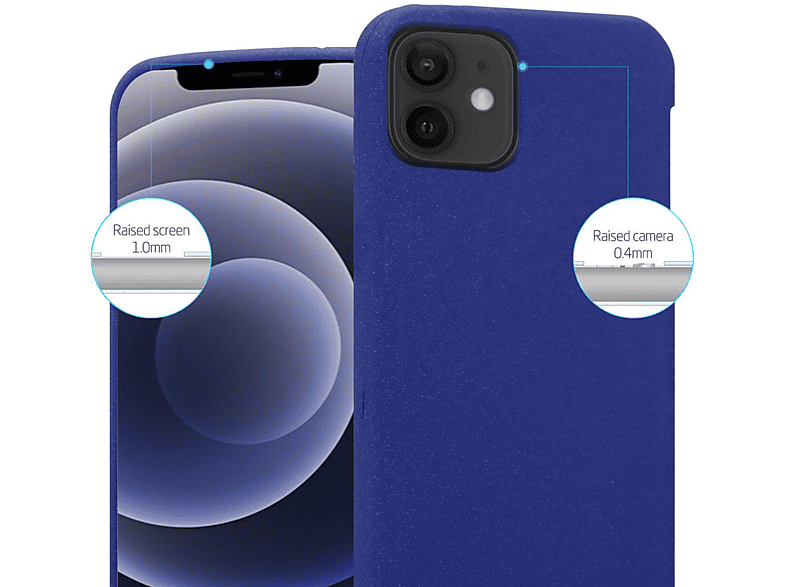 BLAU PRO 12 CADORABO Backcover, FROST DUNKEL Apple, iPhone TPU Frosted MAX, Schutzhülle,