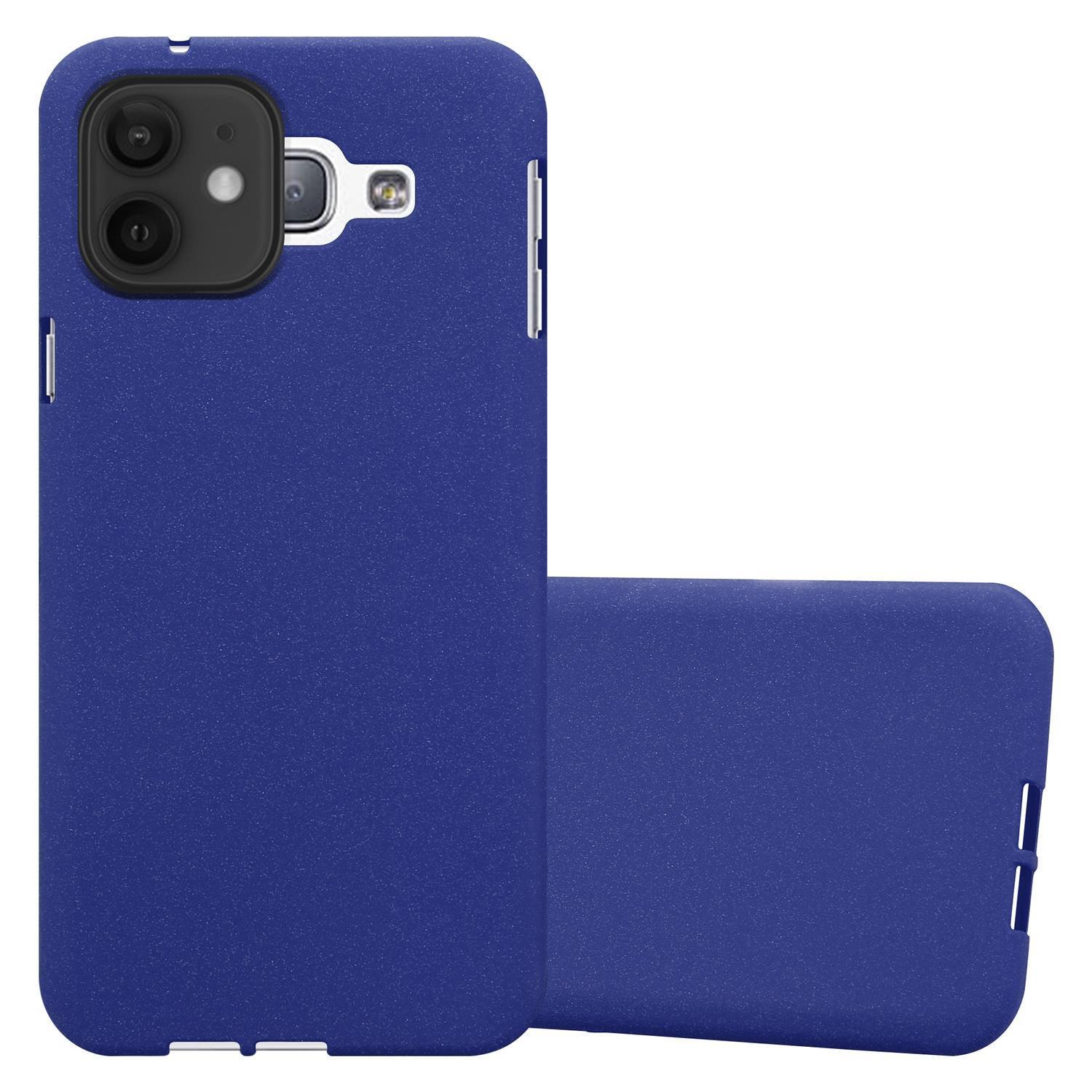 Schutzhülle, BLAU 12 PRO, Frosted Backcover, TPU FROST 12 / DUNKEL iPhone CADORABO Apple,