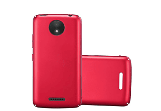 carcasa de móvil Funda rígida para móvil de plástico duro – Carcasa Hard Cover protección;CADORABO, Motorola, MOTO C PLUS, metal rojo