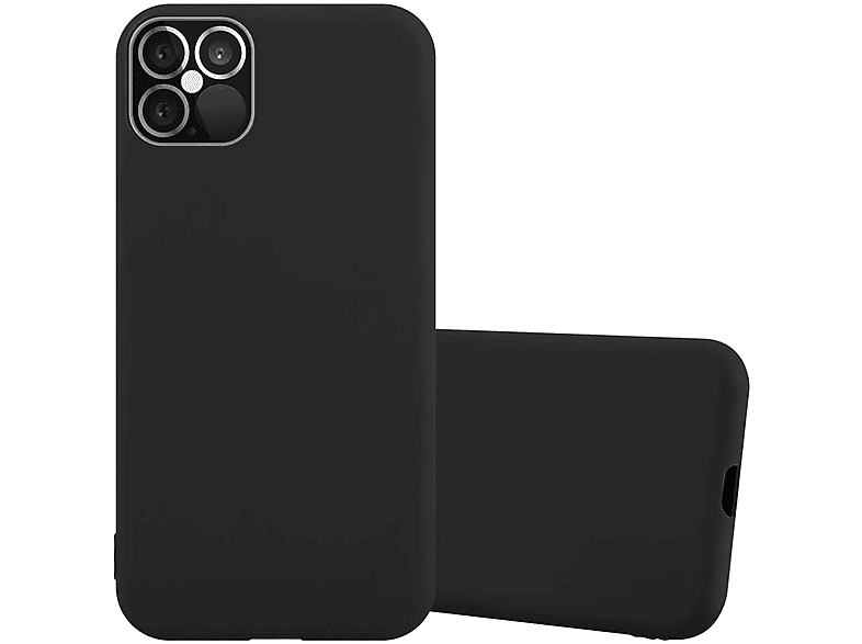 SCHWARZ 12 Hülle Style, Backcover, Apple, CADORABO iPhone / 12 PRO, im Candy CANDY TPU