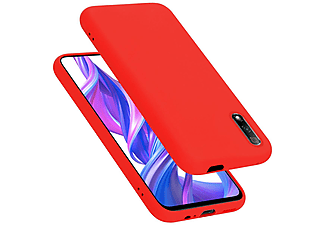 carcasa de móvil  - Funda flexible para móvil - Carcasa de TPU Silicona ultrafina CADORABO, Huawei, Y9S, liquid rojo