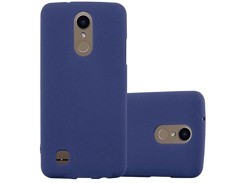 CADORABO Custodia Protettiva In Silicone TPU Flessibile Retro Copertina Lg K10 2017 Us Version Frost Blu Scuro 77351270