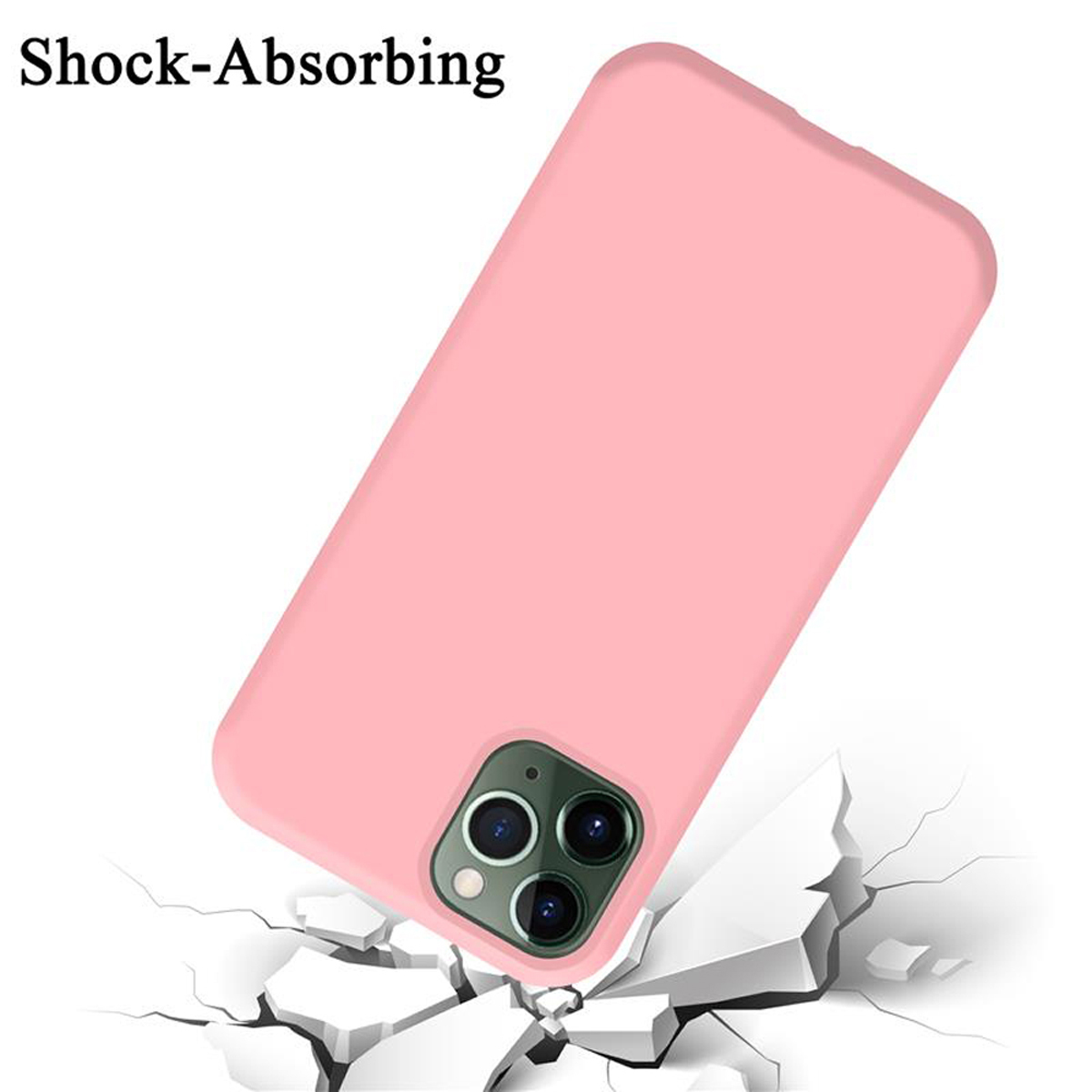 Style, Case Silicone LIQUID CADORABO iPhone Backcover, Apple, PRO MAX, Liquid im Hülle 11 PINK