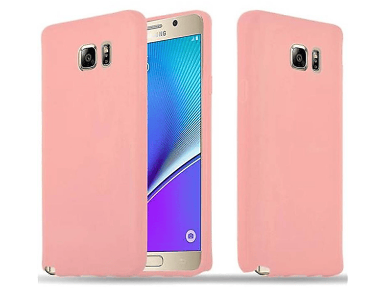 CADORABO Hülle im TPU Candy Style, Backcover, Samsung, Galaxy NOTE 5, CANDY ROSA