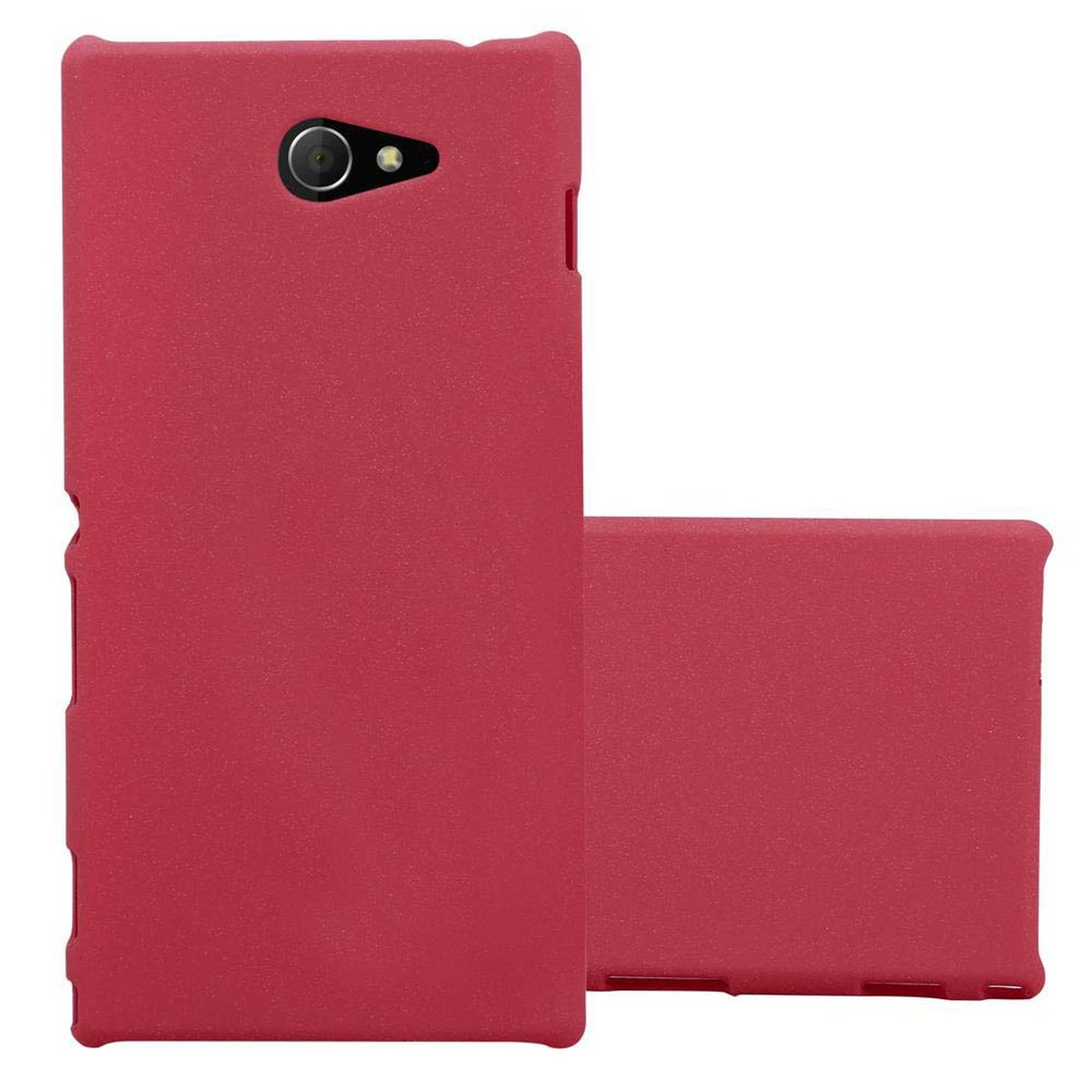 Frosty FROSTY Case M2 im Hülle Sony, AQUA, / ROT Backcover, Hard Style, CADORABO M2 Xperia