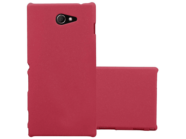 CADORABO Hülle im Hard Case Frosty Style, Backcover, Sony, Xperia M2 / M2 AQUA, FROSTY ROT