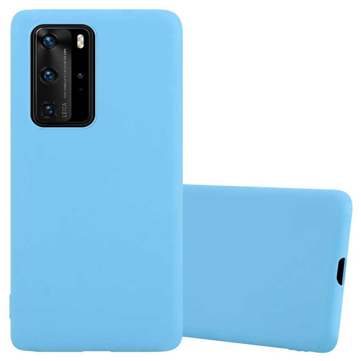 CANDY Hülle Candy Style, PRO P40 / BLAU PRO+, im Backcover, TPU CADORABO P40 Huawei,