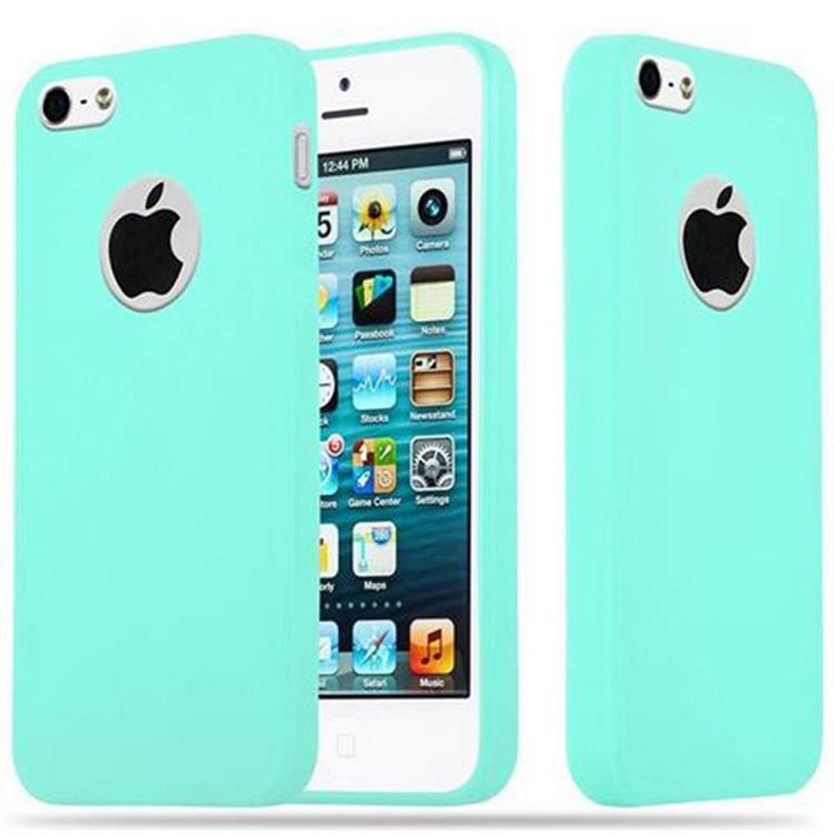 SE 5S Candy / BLAU CADORABO 5 Hülle Apple, Backcover, 2016, iPhone TPU / im Style, CANDY