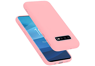 carcasa de móvil  - Funda flexible para móvil - Carcasa de TPU Silicona ultrafina CADORABO, Samsung, Galaxy S10 PLUS, liquid rosa