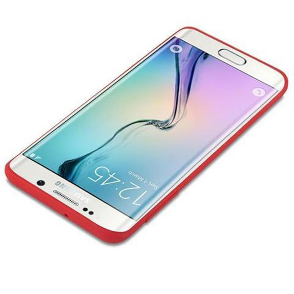 Samsung, Backcover, EDGE, ROT Candy Galaxy CADORABO im CANDY Hülle Style, S6 TPU