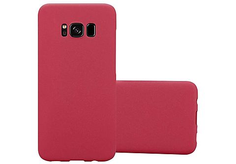 carcasa de móvil  - Funda rígida para móvil de plástico duro – Carcasa Hard Cover protección CADORABO, Samsung, Galaxy S8, frosty rojo