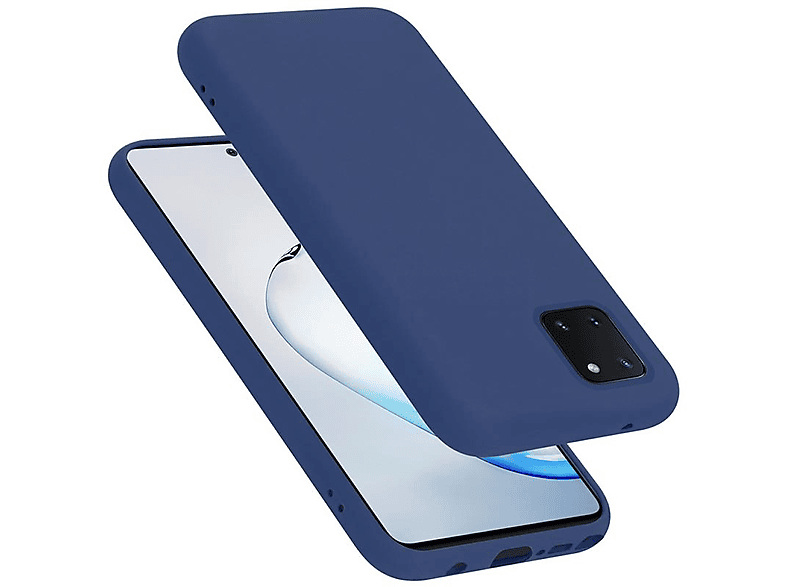 CADORABO Hülle im Liquid Silicone Case Style, Backcover, Samsung, Galaxy A81 / NOTE 10 LITE / M60s, LIQUID BLAU