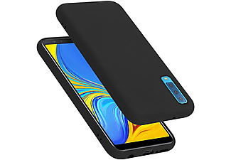 carcasa de móvil  - Funda flexible para móvil - Carcasa de TPU Silicona ultrafina CADORABO, Samsung, Galaxy A7 2018 / A750, liquid negro