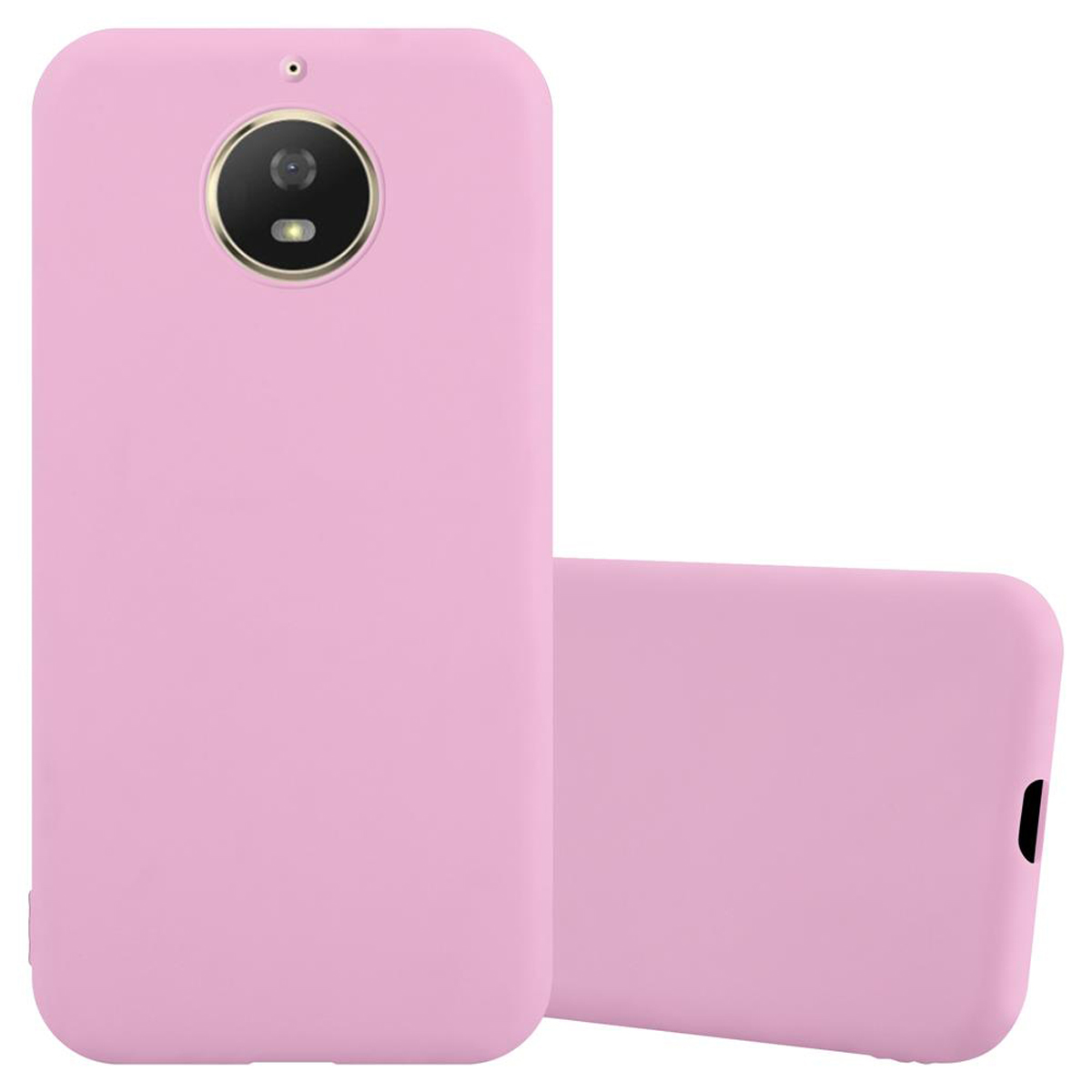 Style, CANDY TPU Hülle CADORABO MOTO ROSA Backcover, Candy im Motorola, G5S,