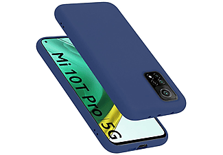 carcasa de móvil  - Funda flexible para móvil - Carcasa de TPU Silicona ultrafina CADORABO, Xiaomi, Mi 10T / 10T Pro, liquid azul