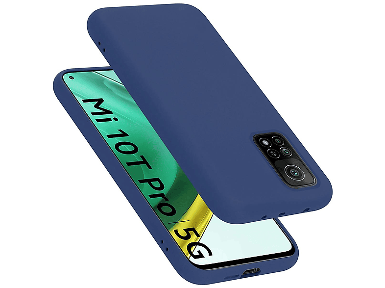 CADORABO Hülle im Liquid Silicone Case Style, Backcover, Xiaomi, Mi 10T / Mi 10T PRO, LIQUID BLAU