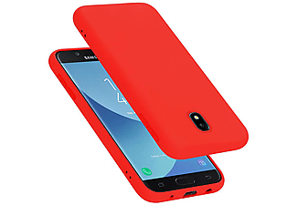 carcasa de móvil  - Funda flexible para móvil - Carcasa de TPU Silicona ultrafina CADORABO, Samsung, Galaxy J530 / J5 2017 (Eurasian) / J5 PRO, liquid rojo
