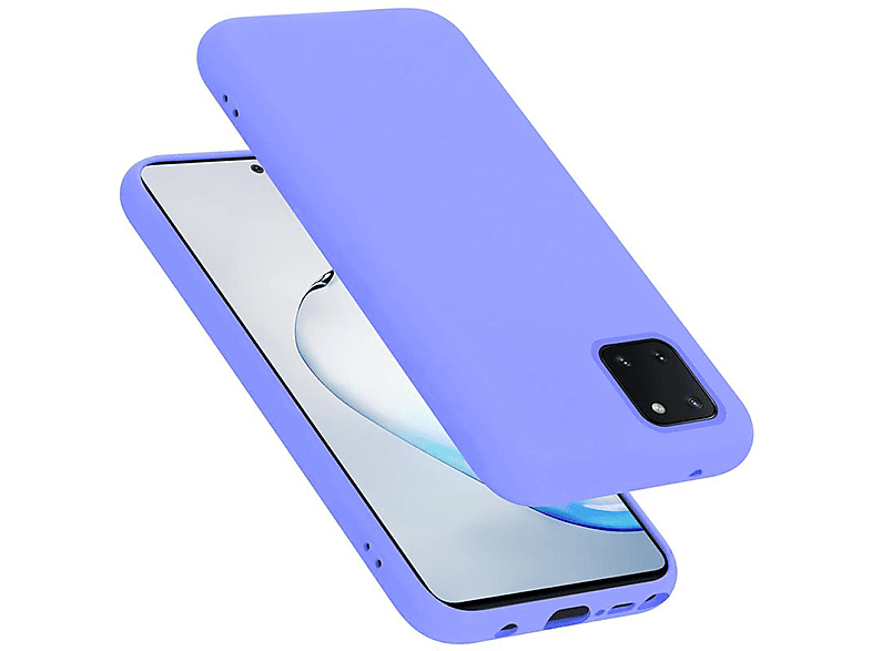 CADORABO Hülle im Liquid Silicone Case Style, Backcover, Samsung, Galaxy A81 / NOTE 10 LITE / M60s, LIQUID HELL LILA